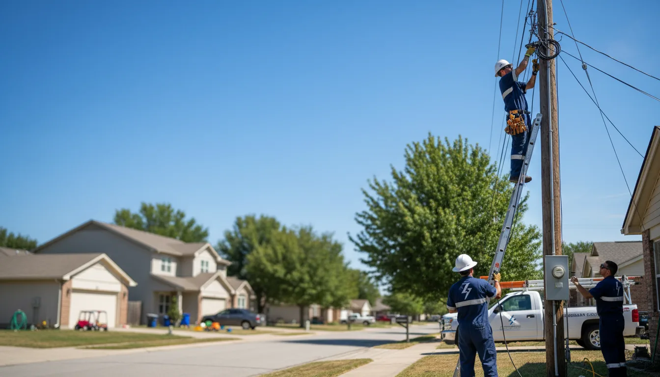 Residential electrician providing installation services in Perry, NY